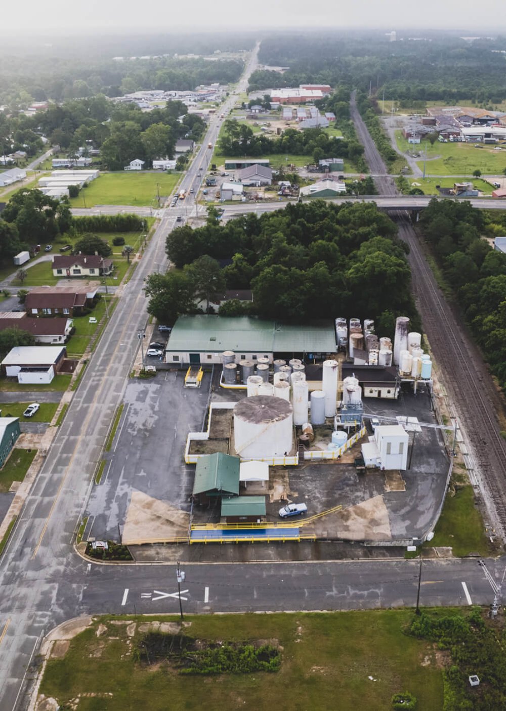 aerial of the property