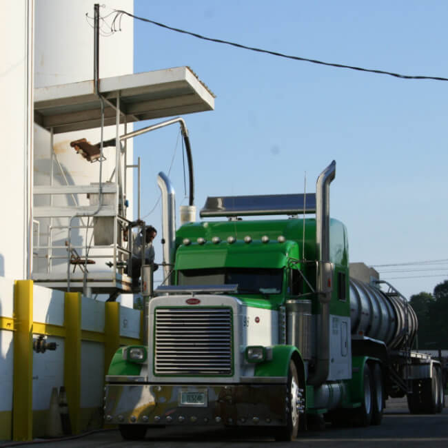 green truck