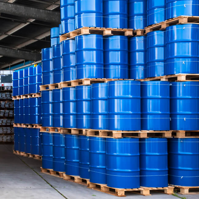 metal barrels in the warehouse-1