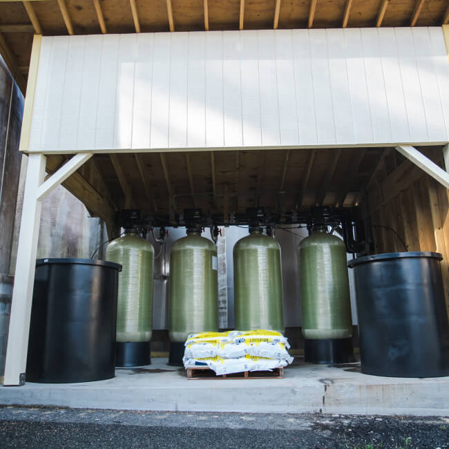 metal barrels in the warehouse-2